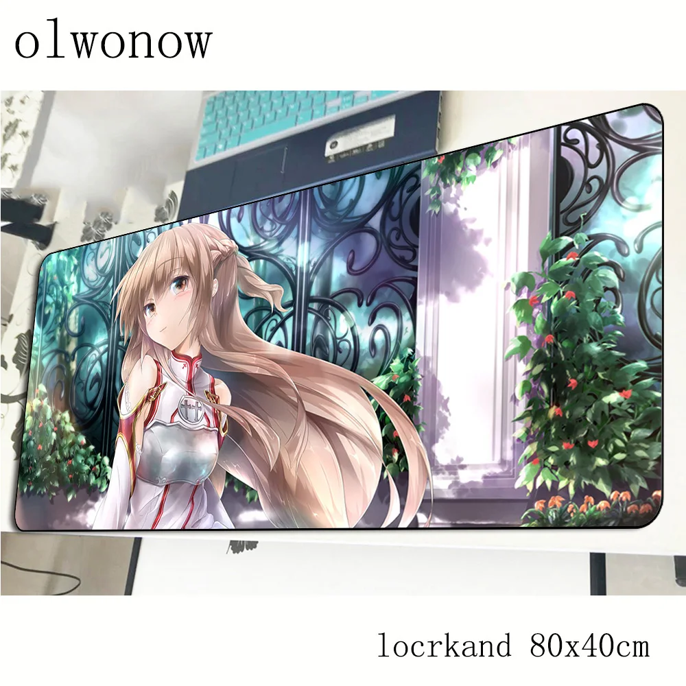 

Sword Art Online mouse pad 80x40cm best seller mousepads gaming mousepad gamer large personalized mouse pads keyboard pc pad