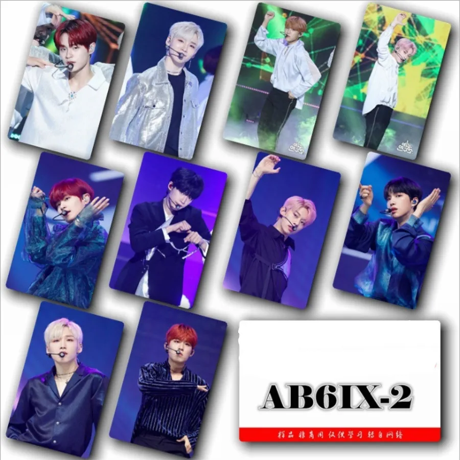 Kpop AB6IX кристальная карточная наклейка Young Min Jeon Woong Фотокарта Donghyun wo-jin Photo Stikcy Card