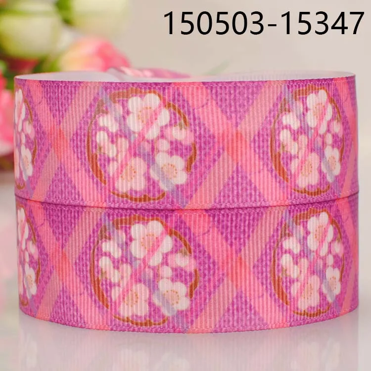 10 ярдов Различные размеры японский стиль печатная Grosgrain лента японские цветы