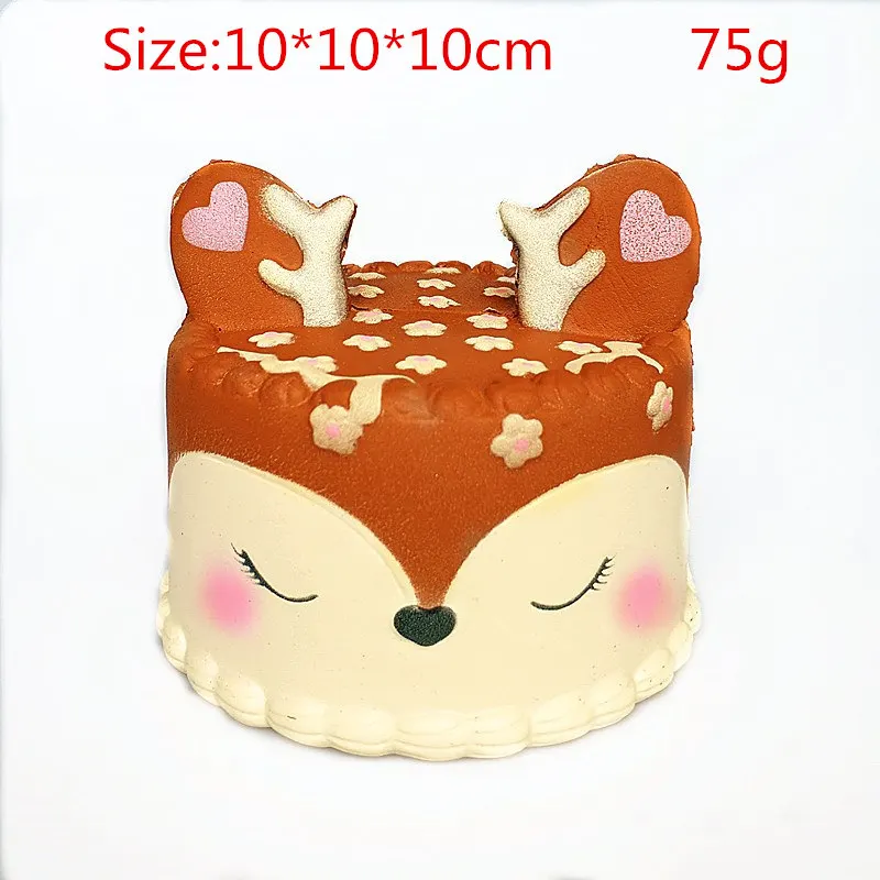 10cm cake Галактика милые кавайные зубы мультфильм олень мягкие игрушки медленно поднимающийся крем Ароматические сжимаемые игрушки новинка антистресс спелгоды подарок - Цвет: 10cm cake