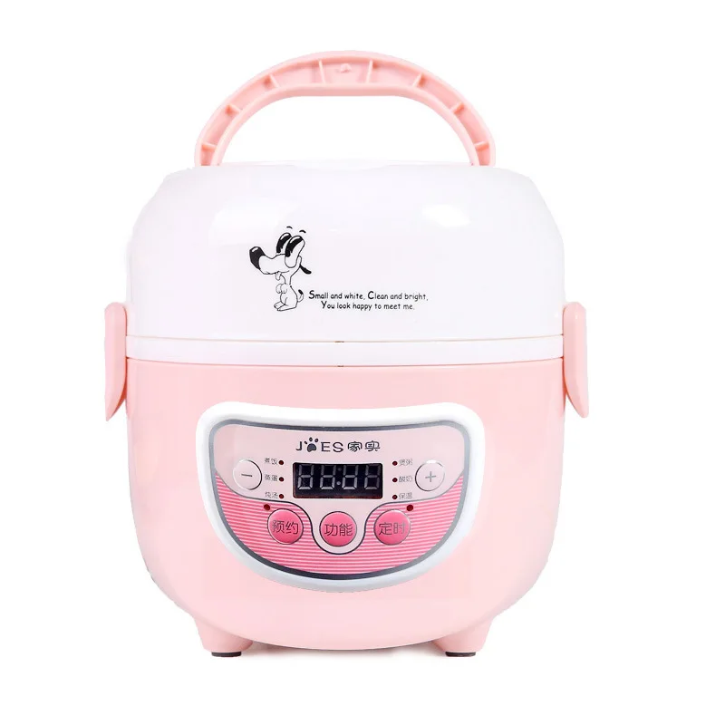 1.3L Mini Rice Cooker Electric Double Boilers Small Keep Wram Food Container for School Offce Home |