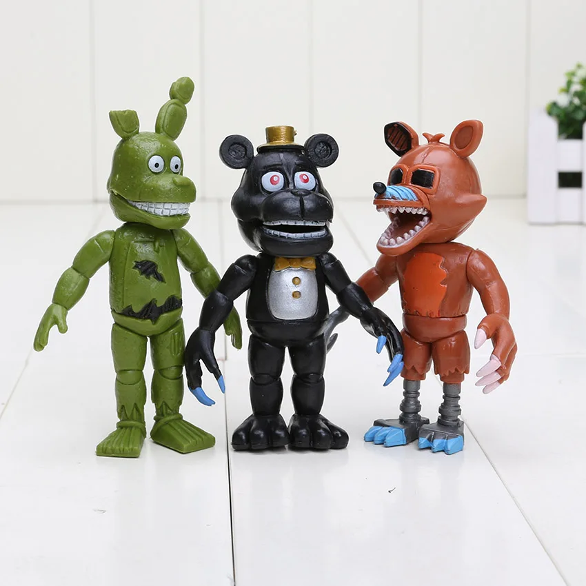 Five Nights At Freddy's 12 шт./компл. FNAF Bonnie Foxy Freddy Fazbear Bear Night At Freddy игрушки Фигурки