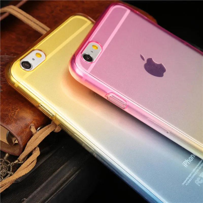360 Градусов Полный Защиты оболочки для iPhone 6 Plus S 5.5 ''градиент цвета Кристалл