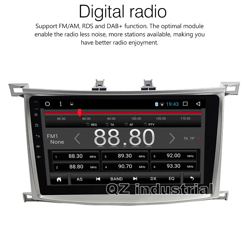 QZ промышленный HD 9 &quotAndroid 8 1 T3 автомобильный dvd-плеер для Toyota Land Cruiser 100 LC100 2003-2007 с 3G