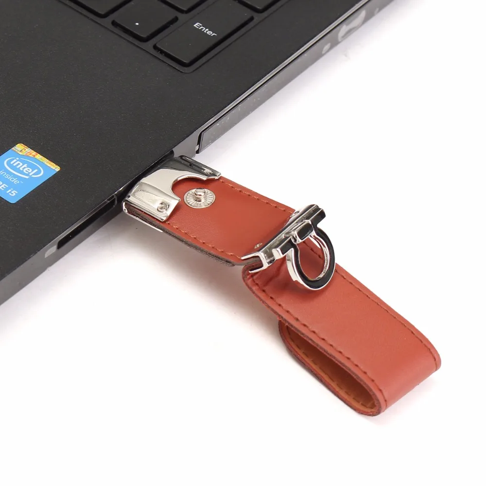 2 в 1 Кожаный USB OTG Флешка 64 ГБ 32 16 Гб 8 4 Dual Micro карта памяти для смартфонов на Android