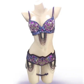 новый бюстгальтер для танца живота и пояса костюм девушки танец комплект