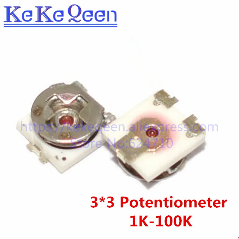 2000 шт/катушка 3*3 100R/200R/500R/1 K/2 K/5 K/10 K/20 K/50 K/100 K 3X3 SMD Одноконтурный