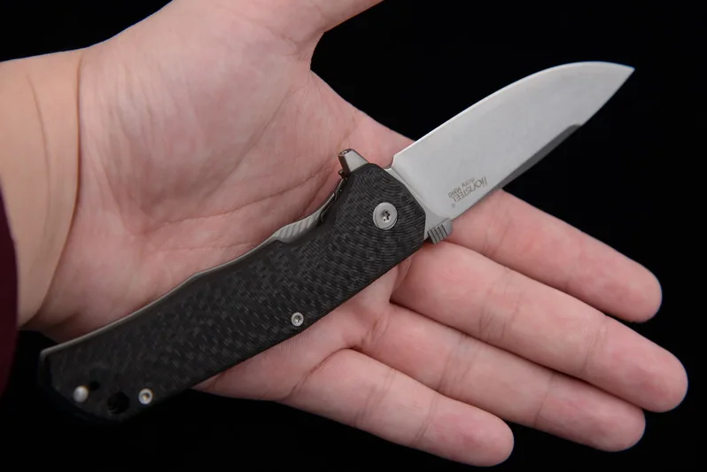 JUFULE сделано LionSteel MOLLETTA TRE углеродное волокно Титан M390 шарикоподшипник Флиппер складной походный Открытый EDC инструмент кухонный нож