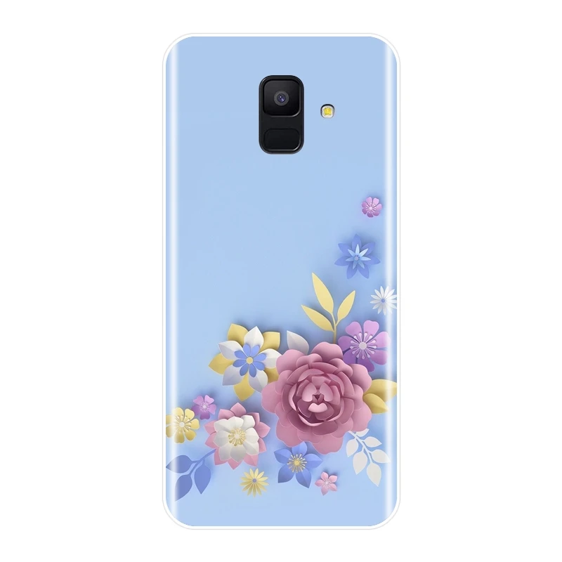 Мягкий силиконовый чехол из ТПУ для Samsung Galaxy A6 A7 A8 2018 A3 A5 2016 2017 задняя крышка с