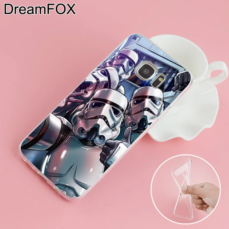 DREAMFOX L198 красный Starwars Мягкий ТПУ силиконовый чехол для samsung Galaxy S5 S6 S7 S8 S9 S10 S11 5G S11E S10E