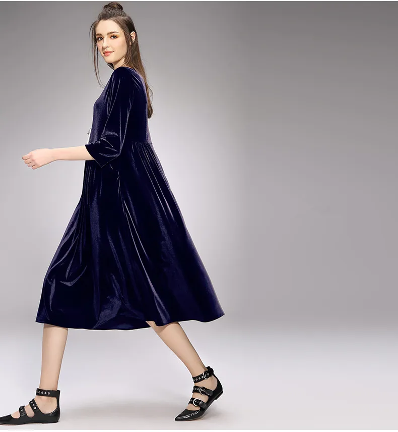 Женские бархатные платья, весенние женские вечерние платья vestidos размера плюс, осенние длинные велюровые платья