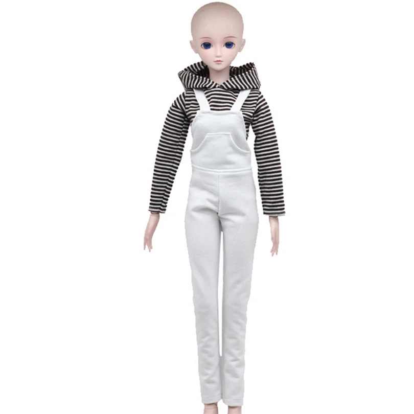 

1 комплект, подтяжки для кукол 1/3 BJD, Одежда для кукол, жакет, штаны в полоску для куклы 60 см, игрушки для девочек, подарки