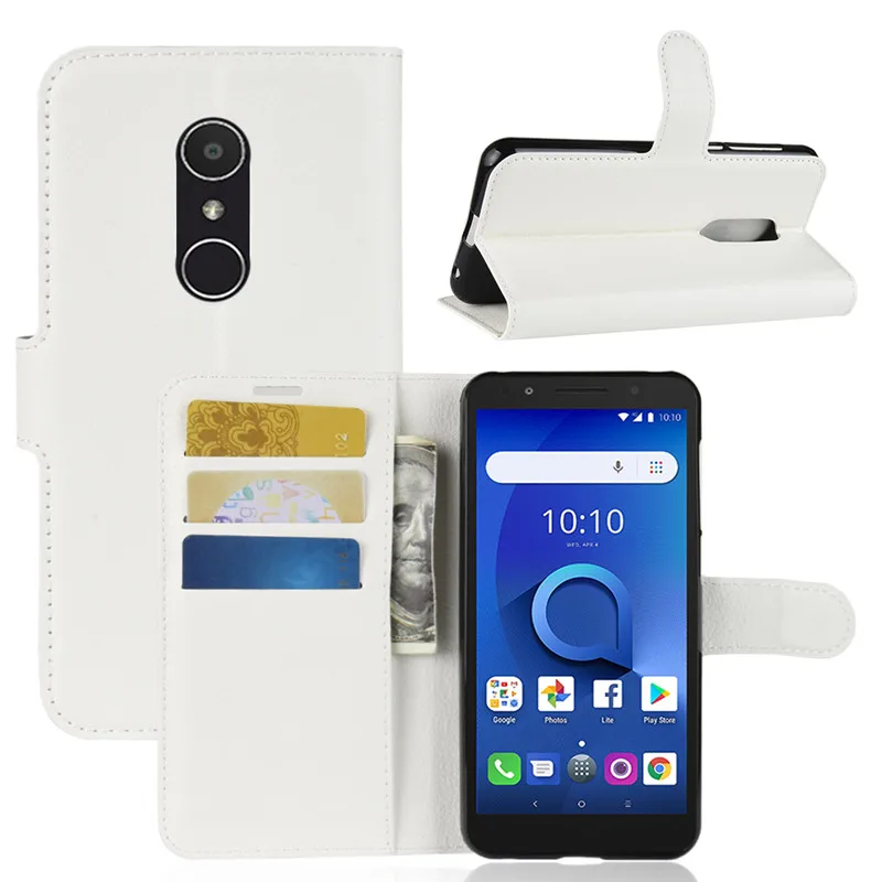Кожаный чехол для Alcatel 1X 5059D держатель телефона сумка alcatel 1x1 X 5059x стэндер Алмазный