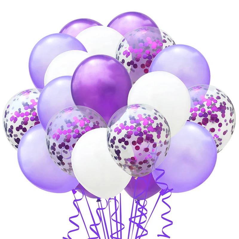 20 шт День рождения украшения смешанный конфетти латексные шары Baby Shower Свадебная