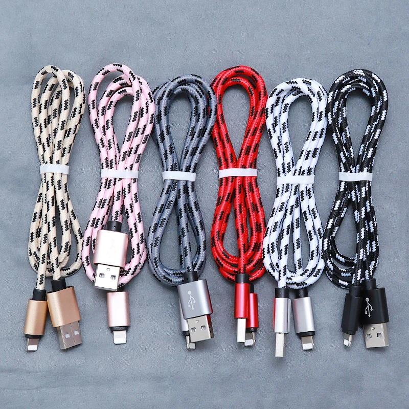 Новинка, цветной кабель для быстрой зарядки, шнур, Micro USB, нейлоновая оплетка, для синхронизации данных, зарядки, линия питания для мобильного телефона samsung Android