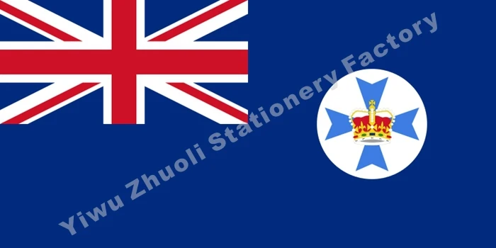 

Queensland Flag 150X90cm (3x5FT) 120g 100D Polyester High Quality Free Shipping Australian Flag Banner