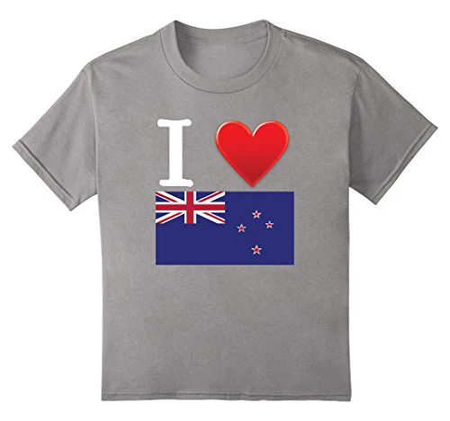 

Men T Shirt 2018 Fashion Printed T-Shirt Pure Cotton Men I Heart Love New Zealand Flag Short Sleeve Fashion T Shirt