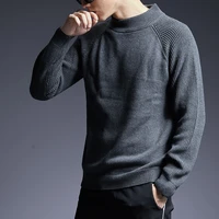 2021 new fashion brand sweater man pullovers turtleneck slim fit jumpers knitwear thick autumn korean style casual mens clothes