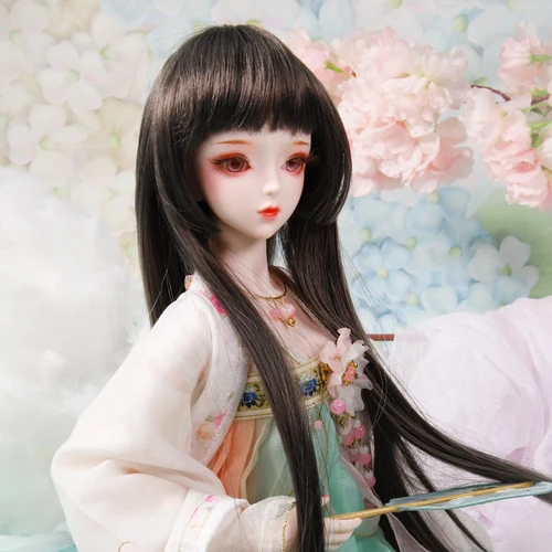 3 Estatrek DBS 1/3 карамельный цвет длинные волосы парик для BJD SD Куклы Фигурки DIY - Цвет: 3