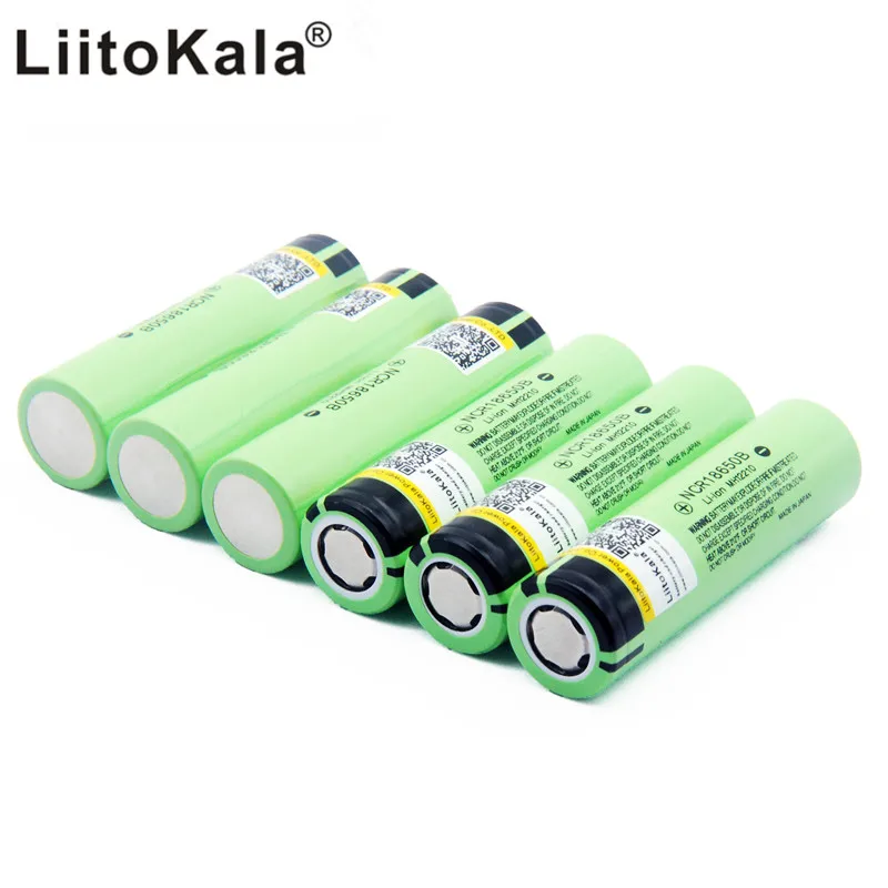 8 шт. liitokala Новый Оригинальный NCR18650B 3 7 в 3400 мАч 18650 перезаряжаемая литиевая батарея
