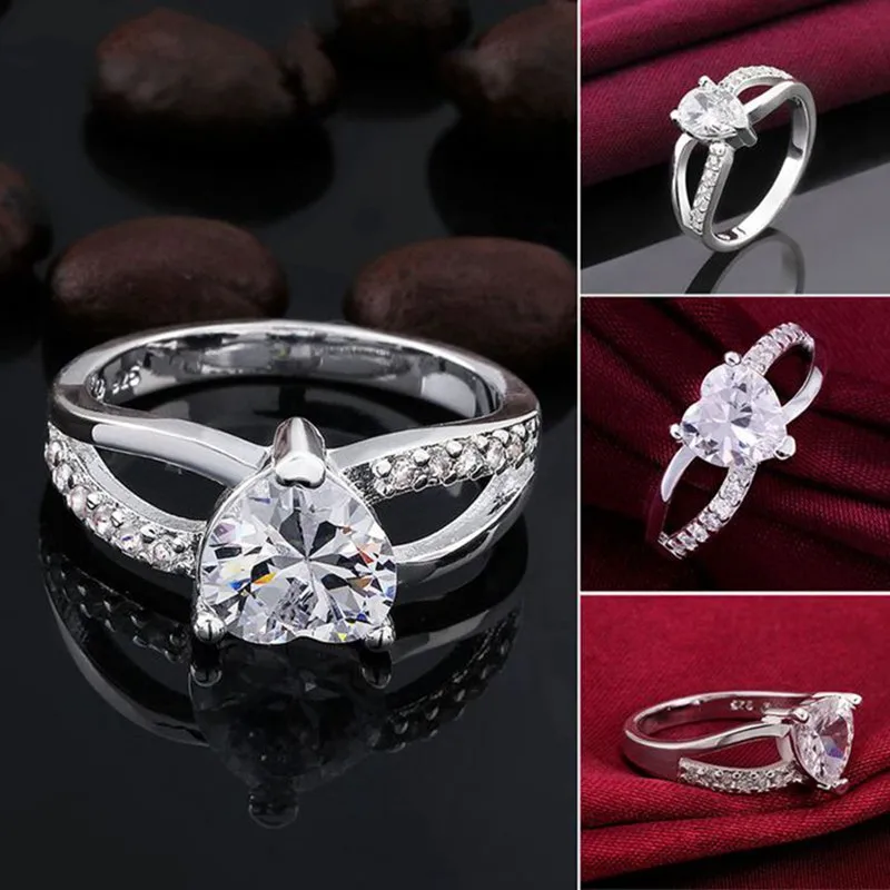 Посеребренная кольцо стерлингового серебра--Jewelry Кольцо заводские цены моды