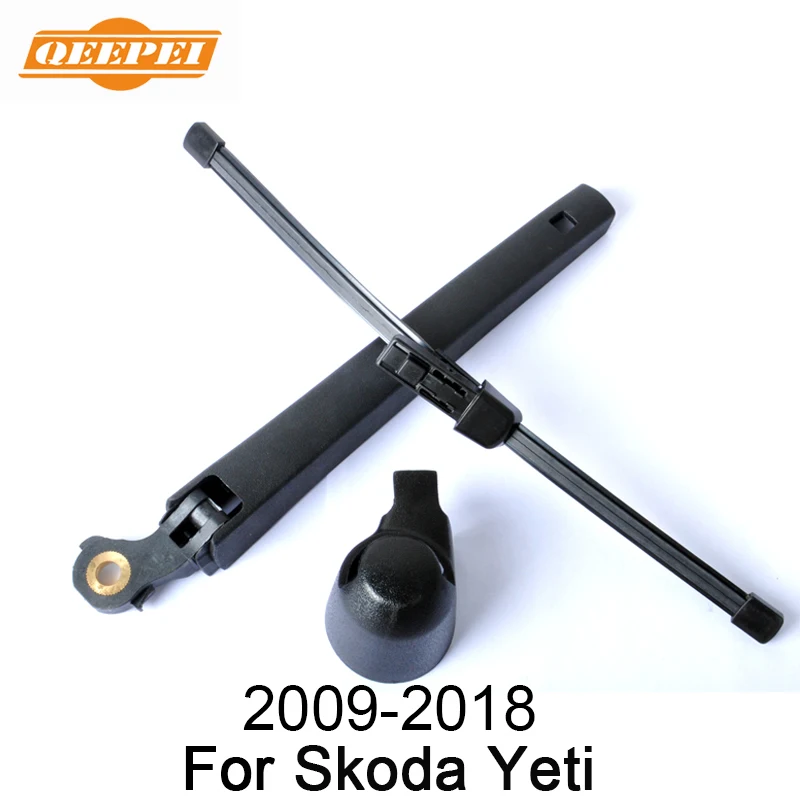 QEEPEI 11 ''Задний рычаг стеклоочистителя и лезвие для Skoda Yeti 2009- высокое качество натуральный каучук авто аксессуары