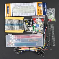 generic parts package kit 3 3v5v power modulemb 102 830 points breadboard 65 flexible cables jumper wire box without case