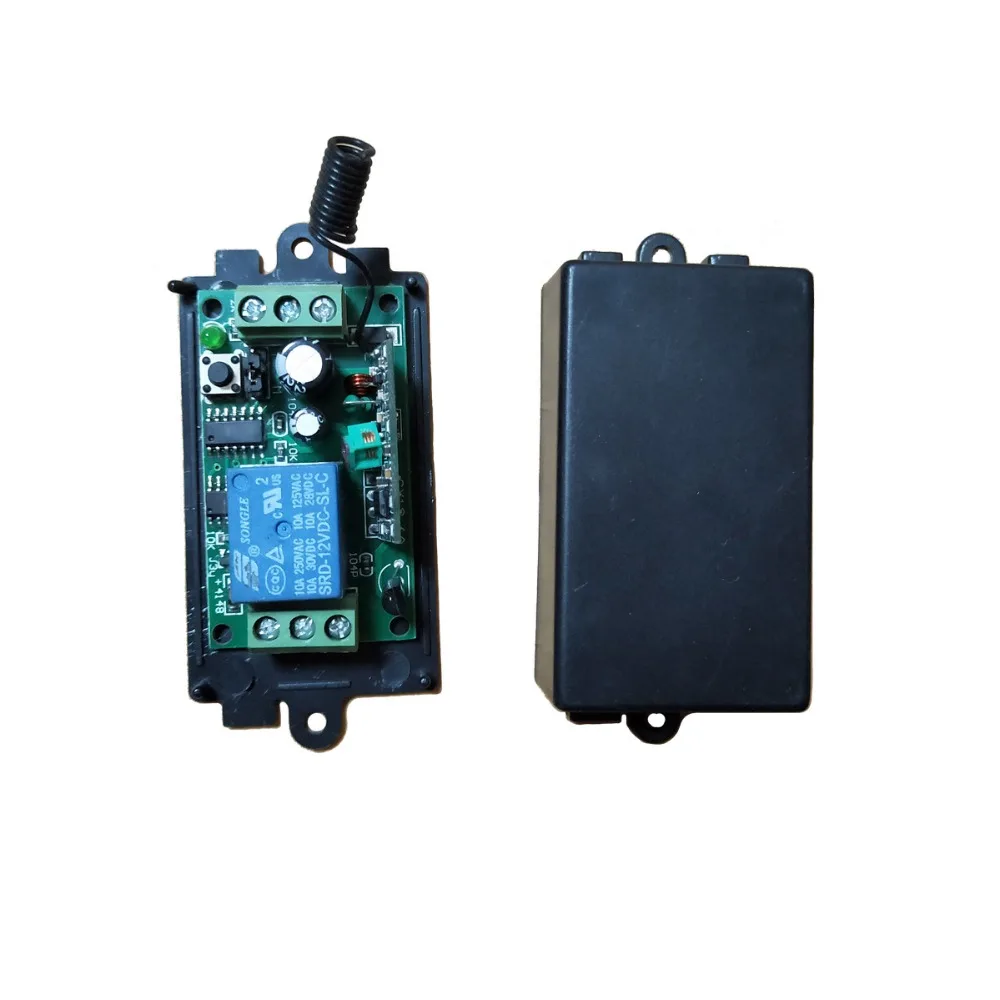 DC 9V 12V 24V 1 CH 1CH RF беспроводной ресивер системы переключения двигателя 315/433 MHz |