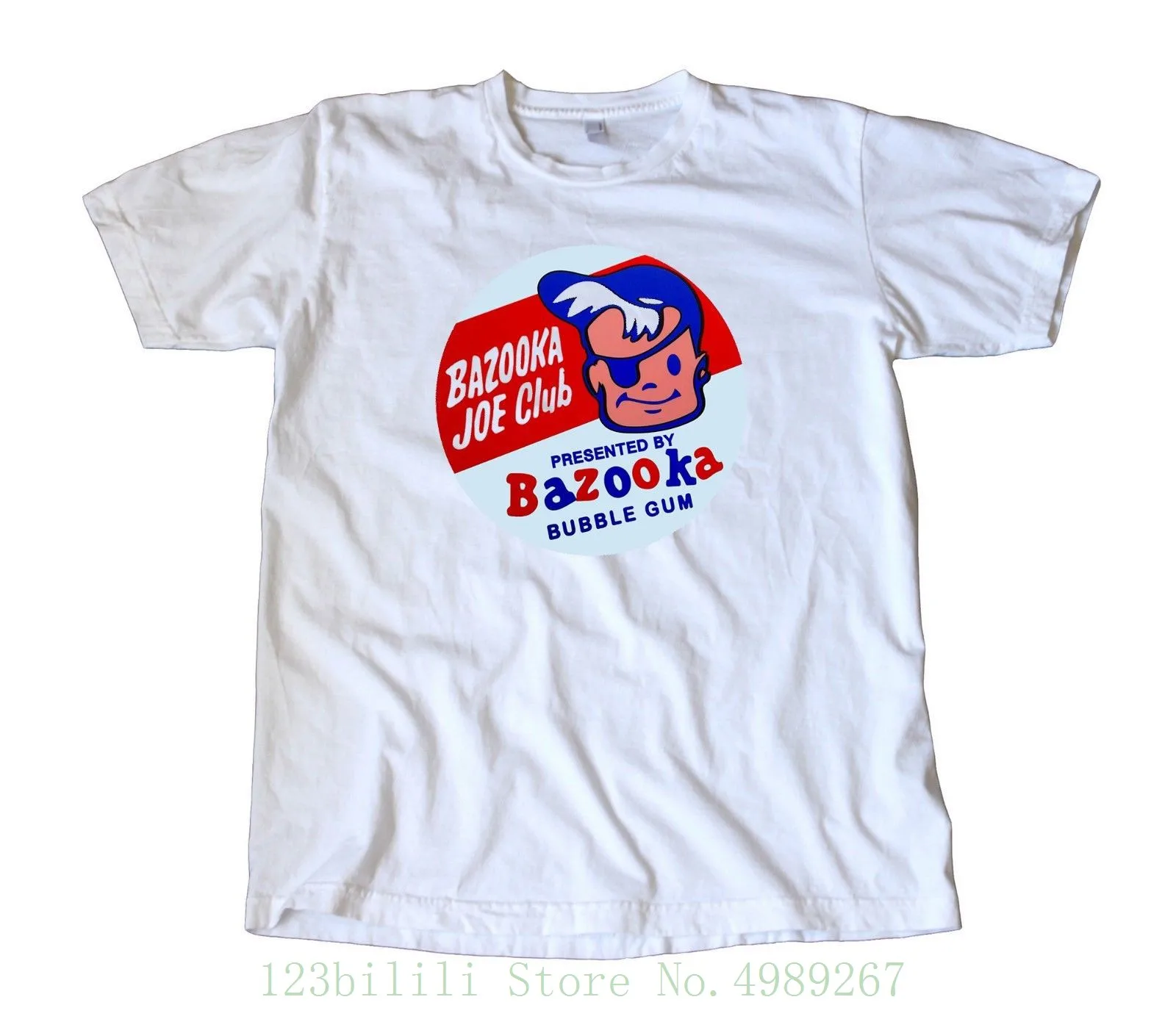 Винтажная футболка с надписью Bazooka Joe Club Bubble Gum-топ в стиле ретро! Мужская