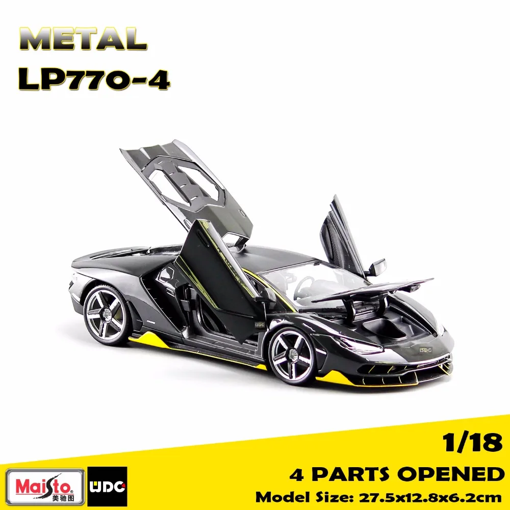 2017 Новый Maisto 1/18 весы Металл Модель автомобиля LP770-4 Супер спортивный автомобиль