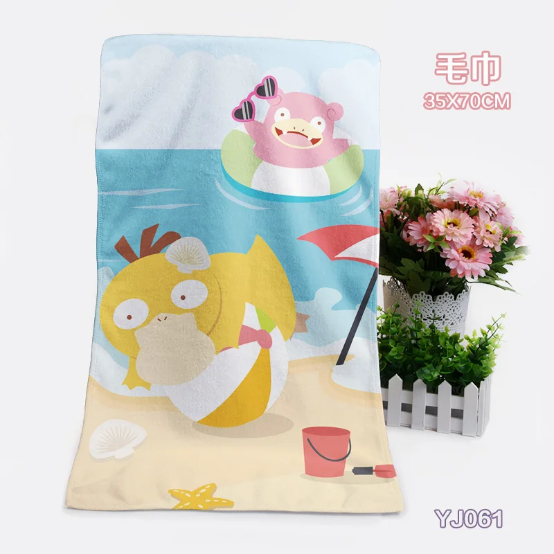 see chart IVYYE 1 шт. Evee Monster Модные индивидуальные аниме банные полотенца s платок мягкое полотенце для лица мультфильм мочалка унисекс Новинка - Цвет: see chart