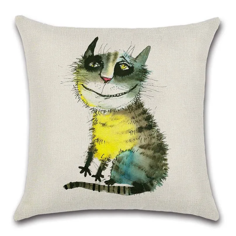 

Animals creative cats cute panda dogs printed Cushion Cover Decoration Home shop sofa chair seat kids bedroom gift pillowcase