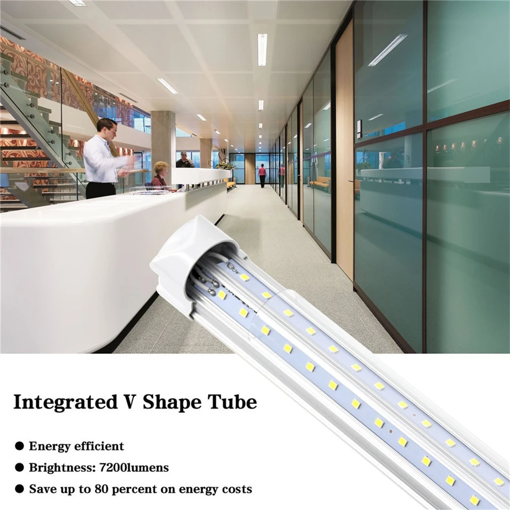 CNSUNWAY T8 встроенный светодиод V-форменная трубка/лампа/свет 4FT 28 W 5FT 36 W SMD2835 светодиодные флуоресцентные огни лампы 120 см 150 см AC85-265V