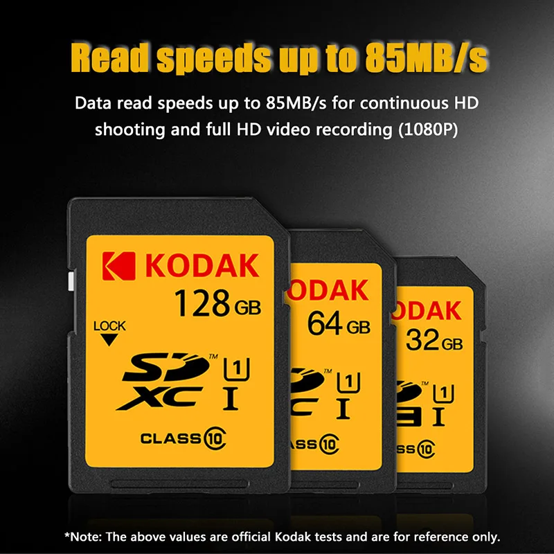 Карта памяти Kodak sd 16 ГБ карта класса 10 высокоскоростная камера цифровая