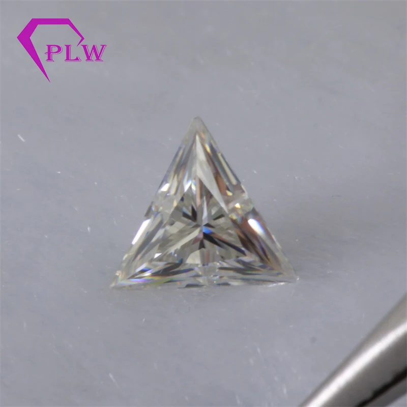 Недорогой треугольный Муассанит 0 8 карат 6 мм D положительный драгоценный камень