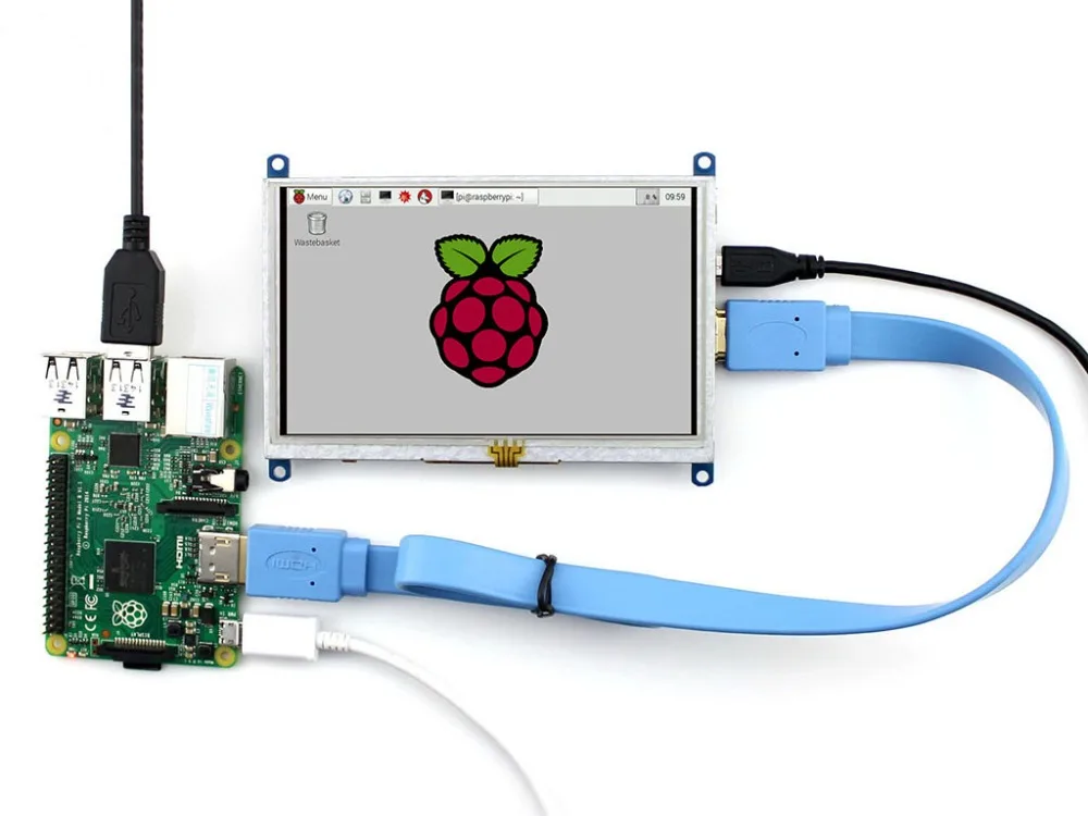Raspberry Pi 3 Model B + комплект разработки третьего поколения 5-дюймовый ЖК-Дисплей HDMI (B)