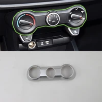 for kia k2rio 2017 interior cheap car accessories decoration abs air condition adjust button frame cover trim car styling