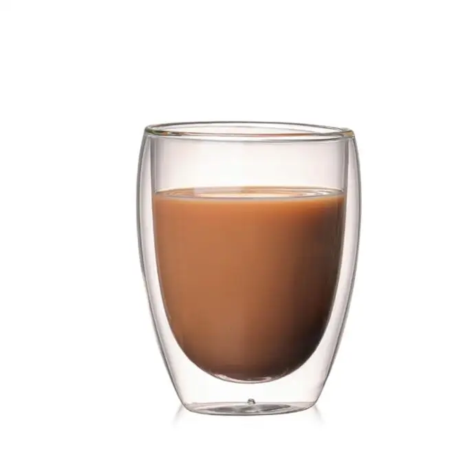 350ml 1 шт бутылка для воды кофейная чашка набор термостойкая Двойная Стенка стеклянная чашка ПИВО ручной работы пивная кружка чай виски стеклянные чашки - Цвет: 350ml