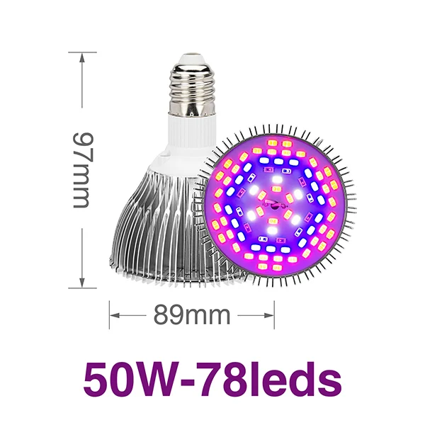 4PCS 50W 78leds 4 шт. светодиодный светильник для выращивания полный спектр Прожекторы для роста лампы 5 Вт 10 Вт 30 Вт 50 Вт 80 Вт AC85-265V светодиодный светильник для посадки - Испускаемый цвет: 4PCS 50W 78leds
