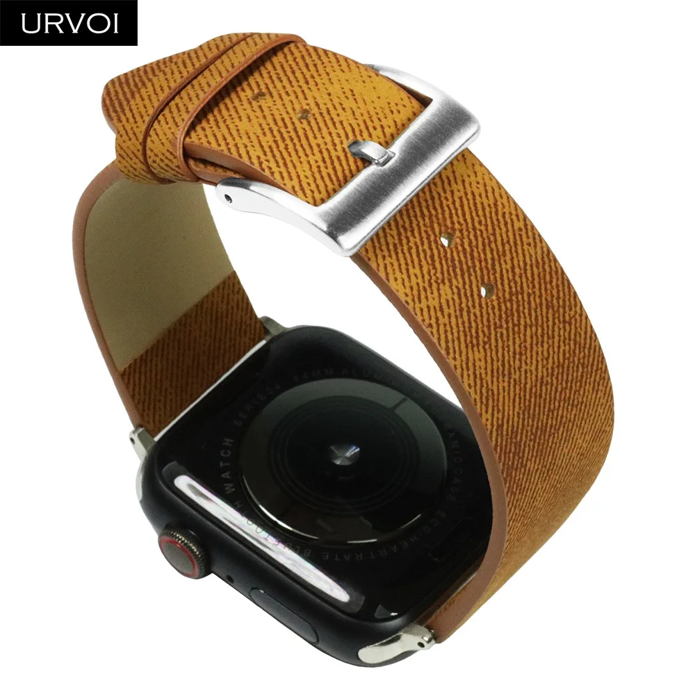 URVOI ремешок для apple watch band series 5 4 3 21 искусственная кожа наручный iwatch Удобный