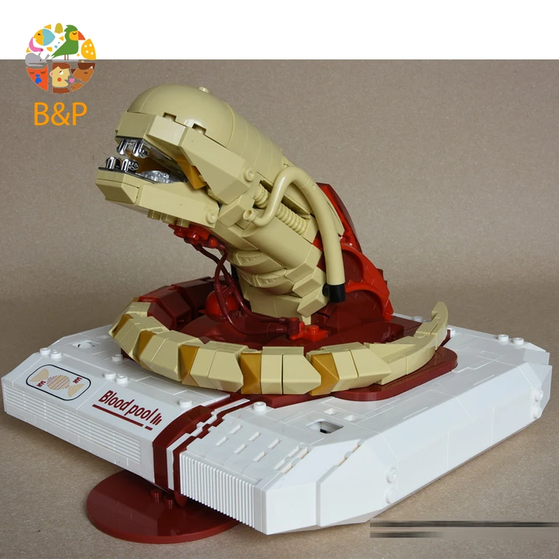 XB-04002 830 шт серия Moive новая модель инопланетянина строительные блоки кирпичные