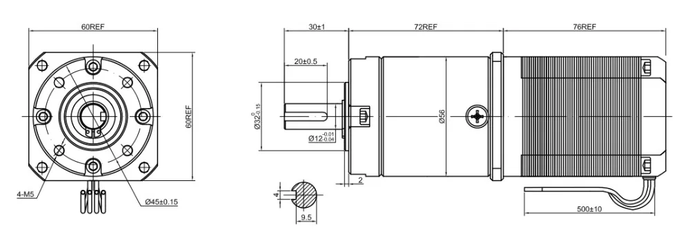 Nema 23 Шестерни шаговый мотор 4-свинец 2.8A биполярный Шестерни соотношение, 47(Европа): 1 Планетарный Шестерни коробка 3D-принтеры ЧПУ робот