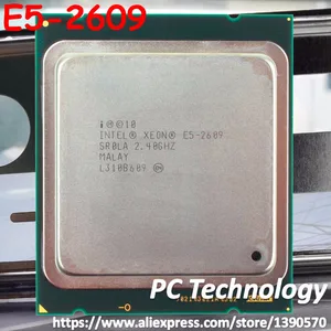 Original Intel Xeon Processor E5-2609 2.4GHz 10M 6.4GT/s 4 Core DDR3 1066MHz FCLGA2011 TPD 80W E5 2609 CPU free shipping