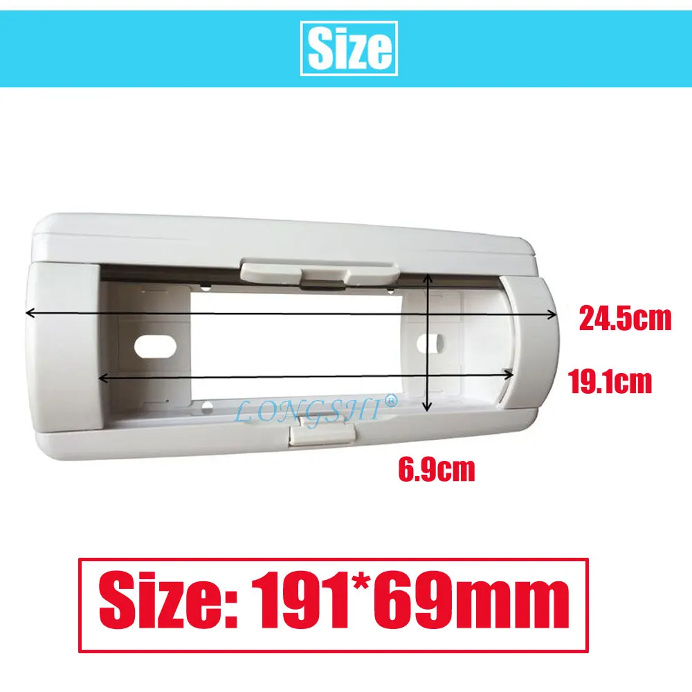 Radio Fascia for Aqua Marine Vessels 1 Din Stereo Face Frame With Cover Up Automatic Door CD Waterproof Pocket 1din