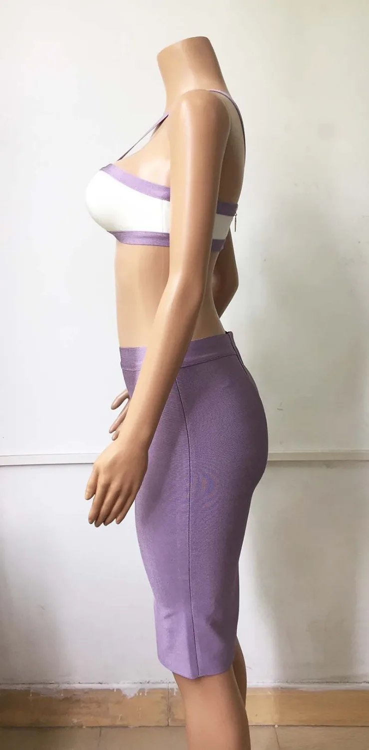 2018 Новое Женское зимнее платье из 2 предметов сексуальное Белое Бандажное