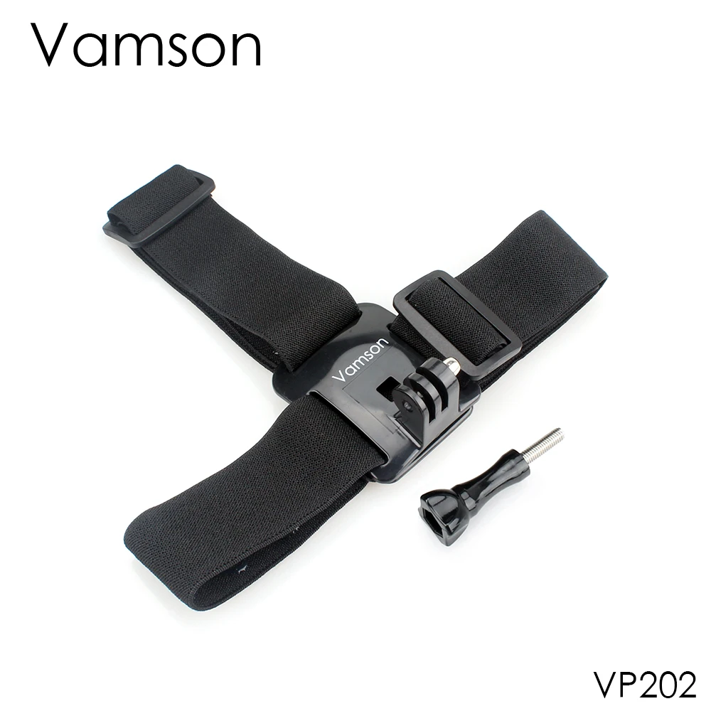 Ремешок на голову Vamson для экшн Камеры Gopro Hero 8 7 6 5 4 3 + Xiaomi yi 4K эластичный ремешок Eken