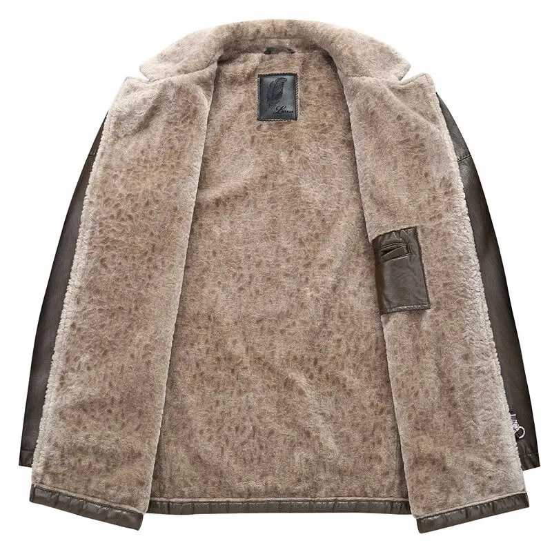 Зимние мужские пальто из натуральной кожи 10XL 8XL куртка пилот свиной шкуры