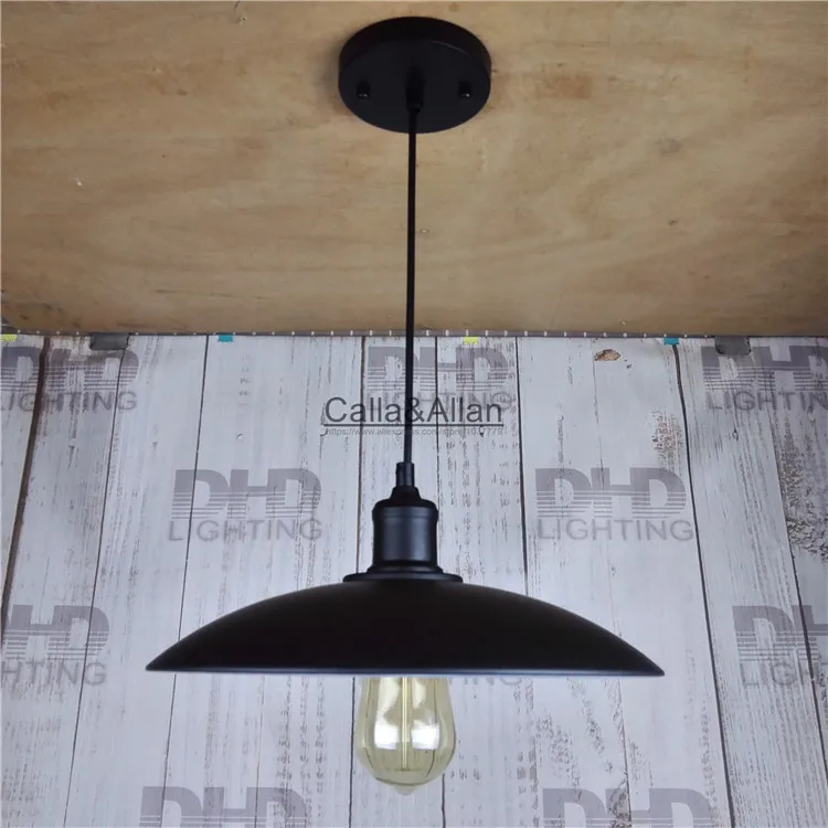 Один Образец заказа черный Железный Абажур сельская промышленность Лофт Бар