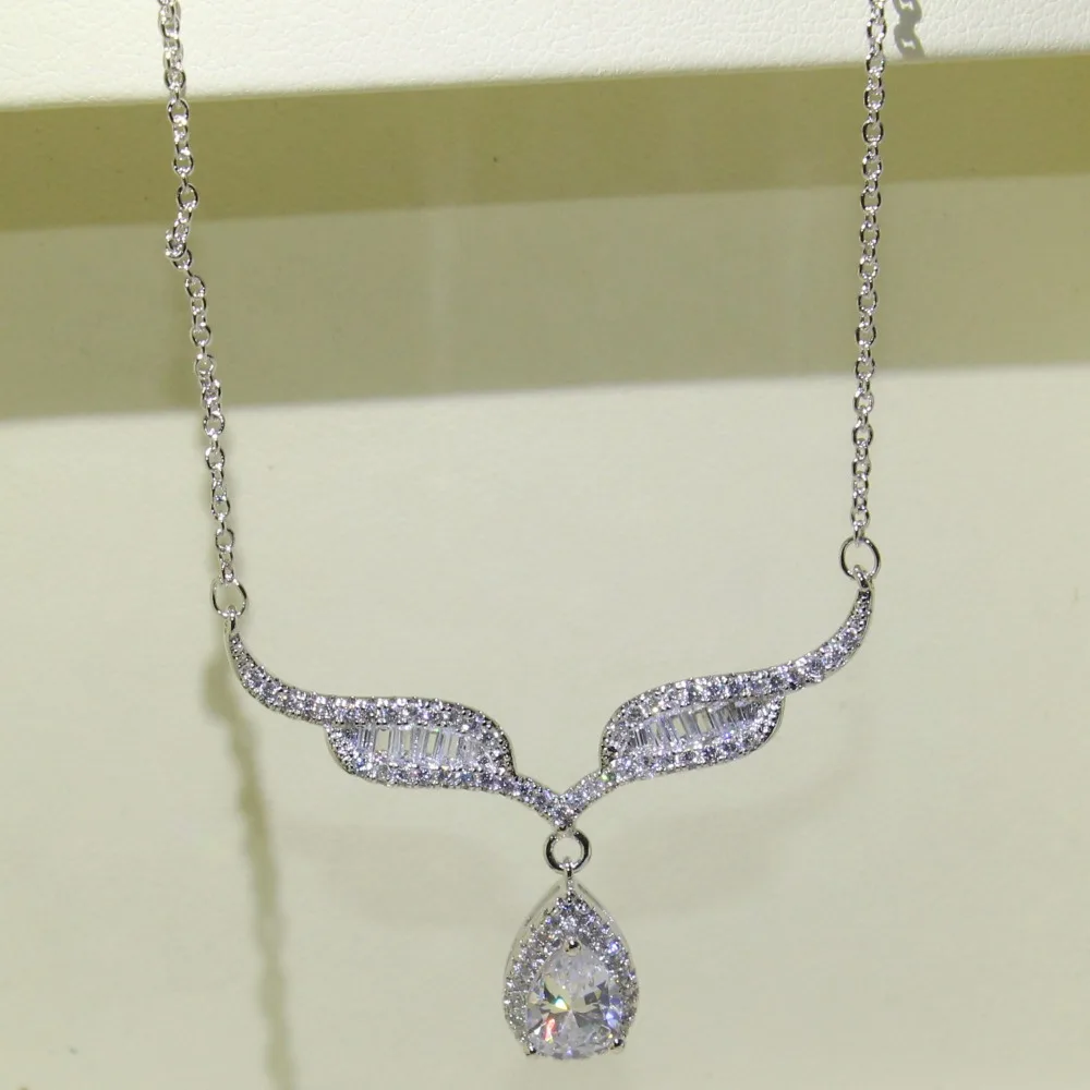 Роскошные блестящие ювелирные изделия из стерлингового серебра 925 пробы