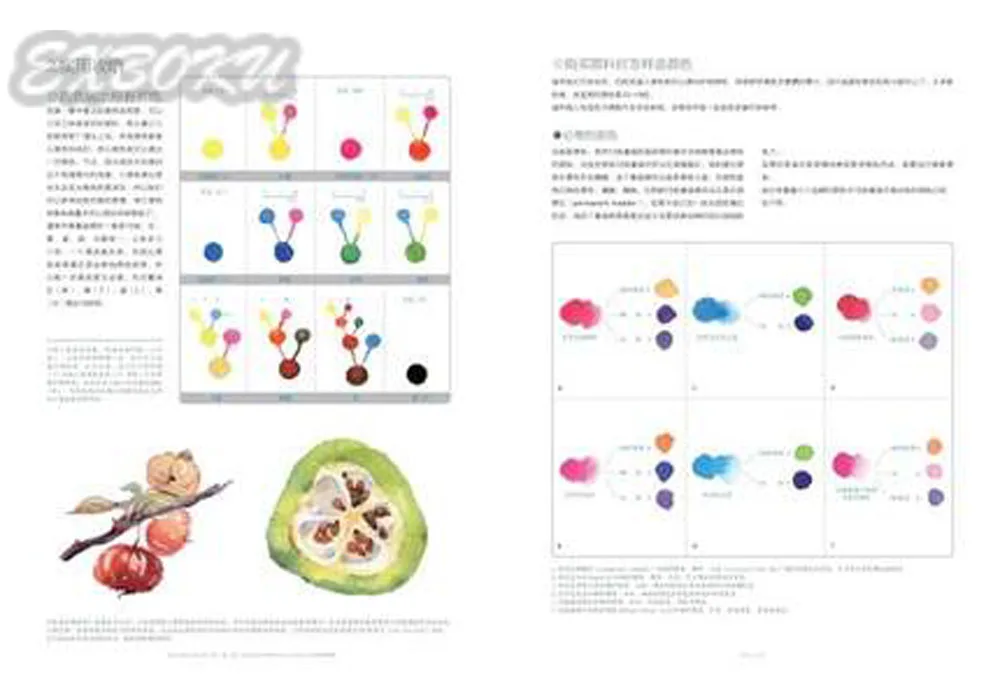 Китайские акварельные книги для взрослых персональный урок акварели Mori Girl|books for